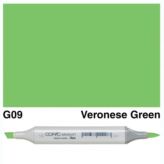 Copic Sketch G09-Veronese Green - Click Image to Close