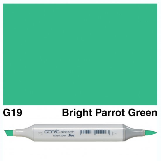 Copic Sketch G19-Bright Parrot Green - Click Image to Close