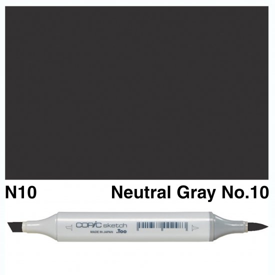 Copic Sketch N10-Neutral Gray No.10 - Click Image to Close