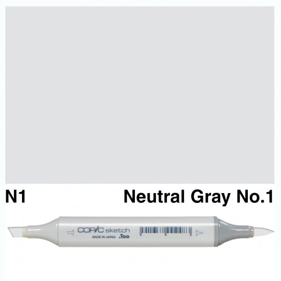 Copic Sketch N1-Neutral Gray No.1 - Click Image to Close