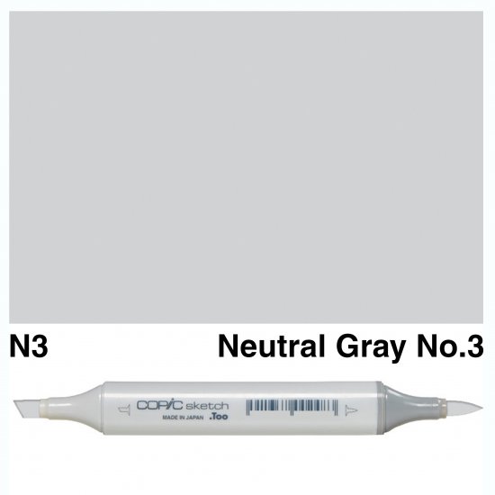 Copic Sketch N3-Neutral Gray No.3 - Click Image to Close