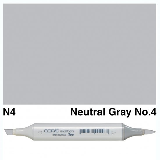 Copic Sketch N4-Neutral Gray No.4 - Click Image to Close