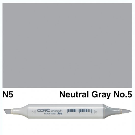 Copic Sketch N5-Neutral Gray No.5 - Click Image to Close