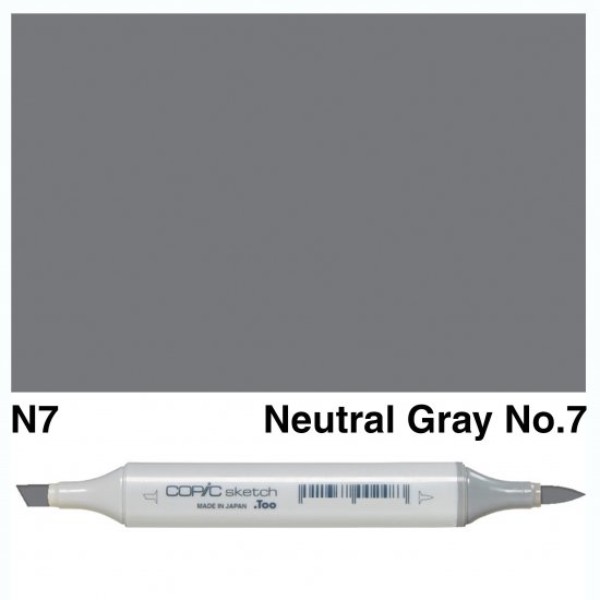 Copic Sketch N7-Neutral Gray No.7 - Click Image to Close