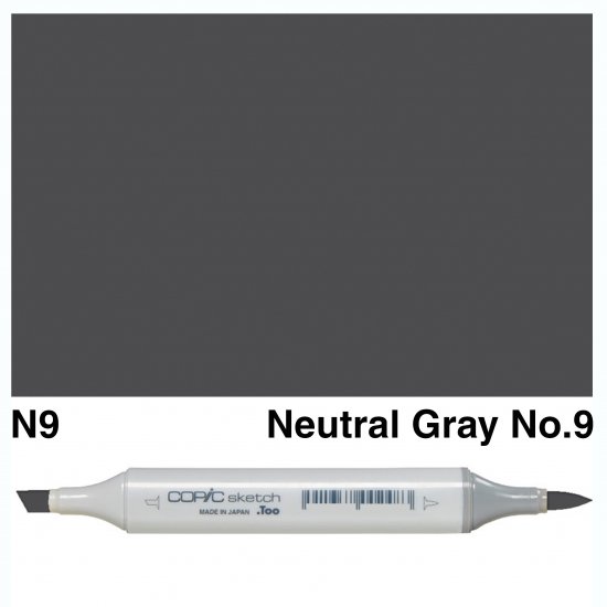 Copic Sketch N9-Neutral Gray No.9 - Click Image to Close