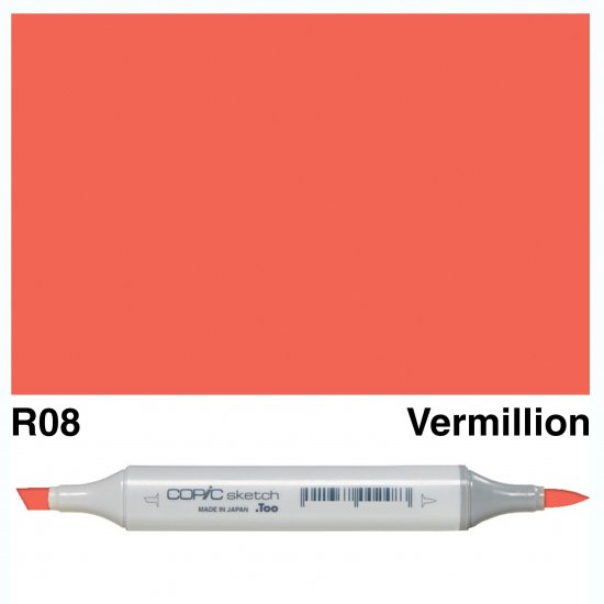 Copic Sketch R08-Vermillion - Click Image to Close