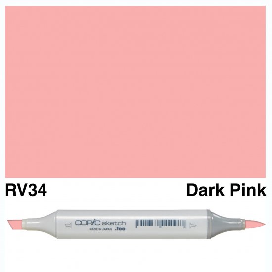 Copic Sketch RV34-Dark Pink - Click Image to Close
