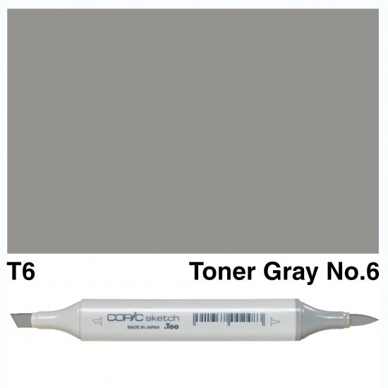 Copic Sketch T6-Toner Gray No.6 - Click Image to Close