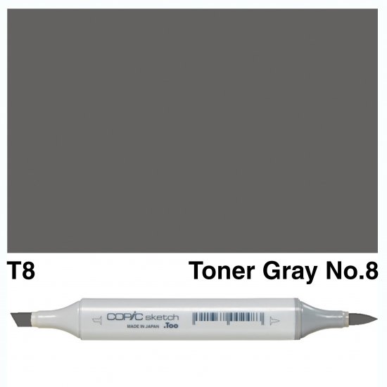 Copic Sketch T8-Toner Gray No.8 - Click Image to Close