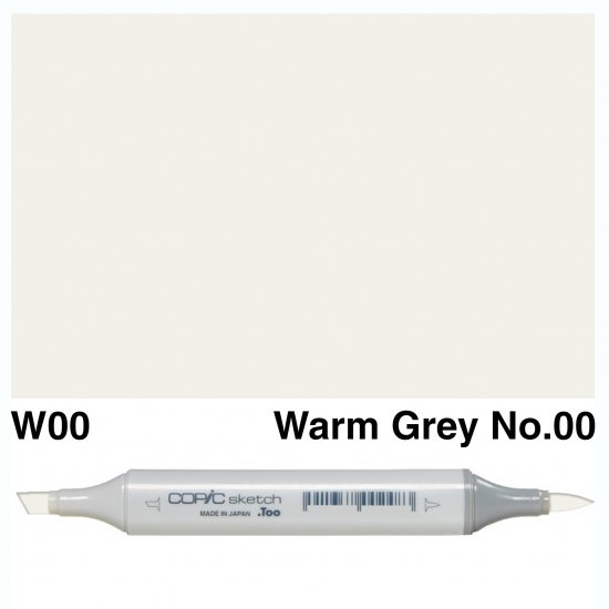 Copic Sketch W00-Warm Grey No.00 - Click Image to Close