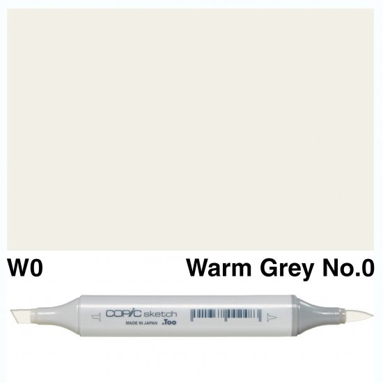 Copic Sketch W0-Warm Grey No.0 - Click Image to Close