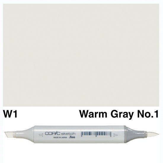 Copic Sketch W1-Warm Gray No.1 - Click Image to Close