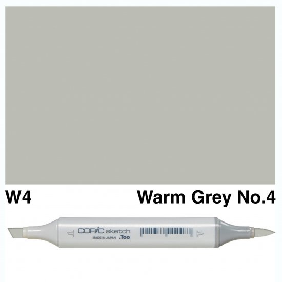 Copic Sketch W4-Warm Grey No.4 - Click Image to Close