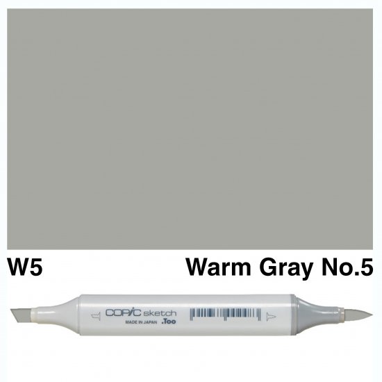 Copic Sketch W5-Warm Gray No.5 - Click Image to Close
