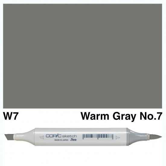 Copic Sketch W7-Warm Gray No.7 - Click Image to Close