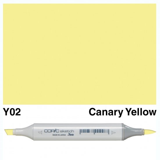 Copic Sketch Y02-Canary Yellow - Click Image to Close