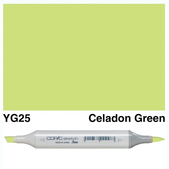 Copic Sketch YG25-Celadon Green - Click Image to Close
