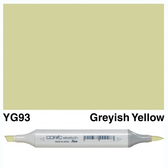 Copic Sketch YG93-Grayish Yellow - Click Image to Close