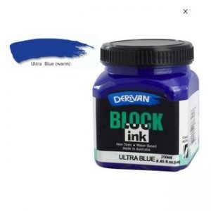 Derivan Block Ink Ultra Blue 250ml