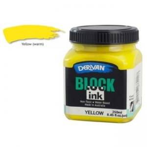 Derivan Block Ink Yellow 250ml