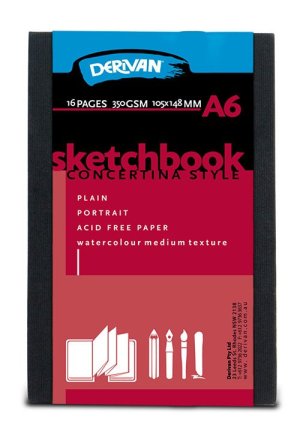 Derivan Concertina Sketchbook A6