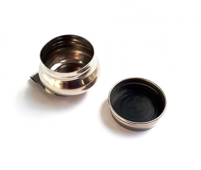 Single Dipper Tin w/ Screw Lid (Round) NEEF - Click Image to Close