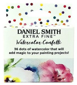 DANIEL SMITH 36 Color Confetti Mini Watercolor Dot Card Box Set
