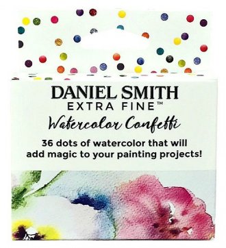 36 Color Confetti Mini Watercolor Daniel Smith Dot Card Box Set