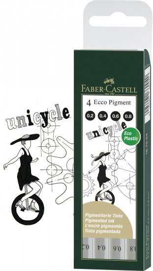 Faber Castell Ecco Pigment 4pk (B) - Click Image to Close