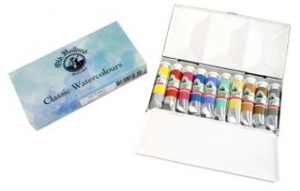 Old Holland - Watercolour English Black Box Set 10 Tubes of 6ml