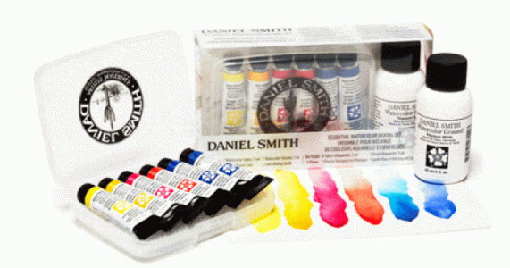 DANIEL SMITH Essentials Mixing Set 6x5ml Tubes with 1oz Ground