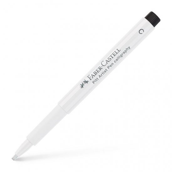 Faber Castell PITT Calligraphy Pen White 101 - Click Image to Close