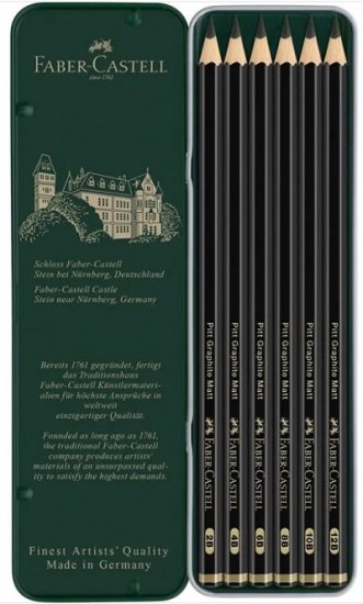 Faber-Castell Pitt Graphite Matt Set 6 - Click Image to Close