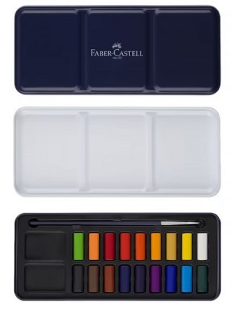 Faber Castell Watercolour Tin 18 Set