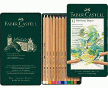 Faber-Castell Pitt Pastel Pencil tin of 12