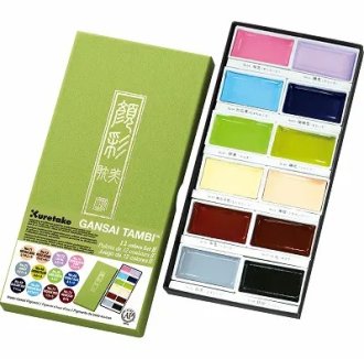 Kuretake Gansai Tambi Watercolour Set 12 (II)