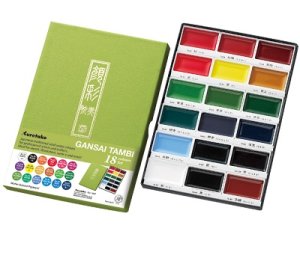 Kuretake Gansai Tambi Watercolour Set 18