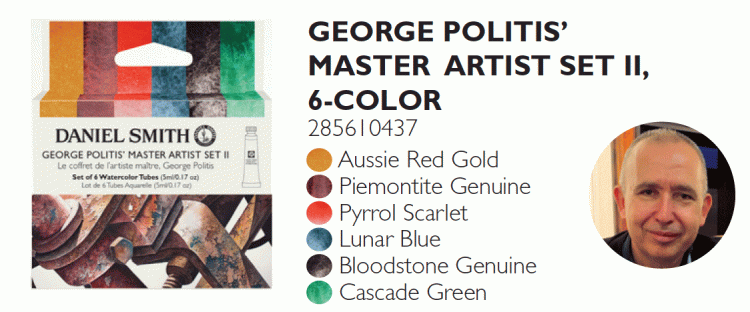 DANIEL SMITH George Politis Master Artist Set II 6x5ml Tubes - Click Image to Close