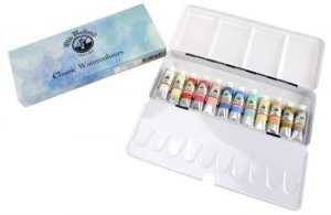 Old Holland - Watercolour German Black Box Set 12 Tubes of 6ml
