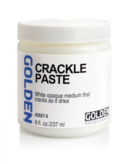 Crackle Paste Golden 236ml - Click Image to Close