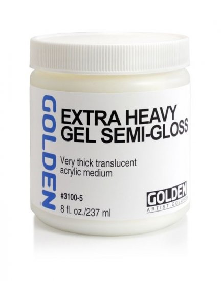 Extra Heavy Gel (Semi-Gloss) Golden 236ml - Click Image to Close