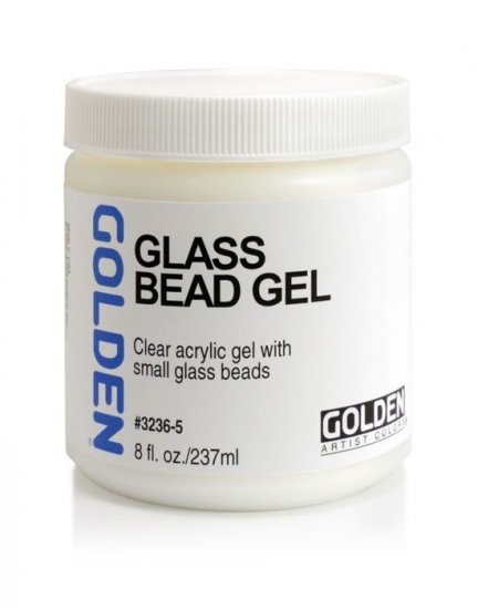 Glass Bead Gel Golden 236ml - Click Image to Close