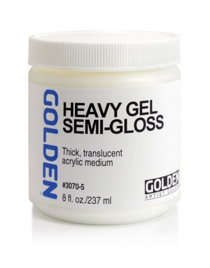 Heavy Gel (Semi-Gloss) Golden 236ml - Click Image to Close