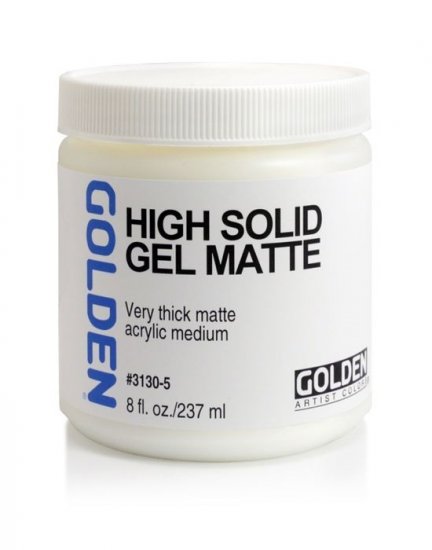 High Solid Gel (Matte) Golden 236ml - Click Image to Close