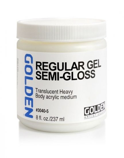 Regular Gel (Semi-Gloss) Golden 236ml - Click Image to Close