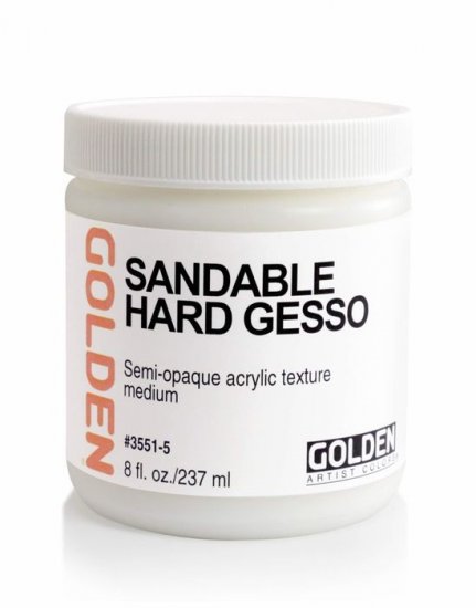 Sandable Hard Gesso Golden 236ml - Click Image to Close