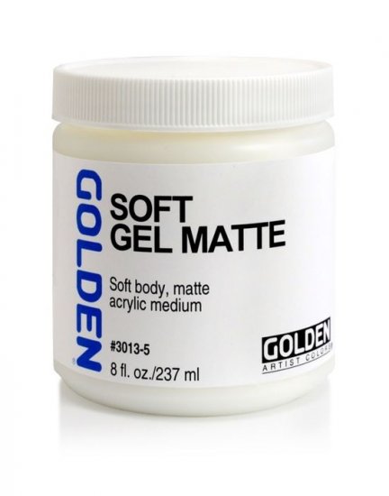 Soft Gel (Matte) Golden 236ml - Click Image to Close