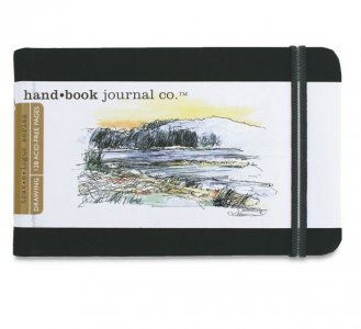 Hand Book Journal 130gsm 5.5x3.5" L/scape Black