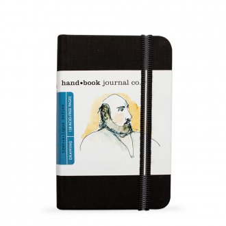 Hand Book Journal 130gsm 3.5x5.5" Portrait Black