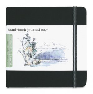 Hand Book Journal 130gsm 5.5x5.5" Square Black